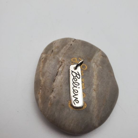 Jewelry - Silver toned believe charm for necklace or‎ bracelet